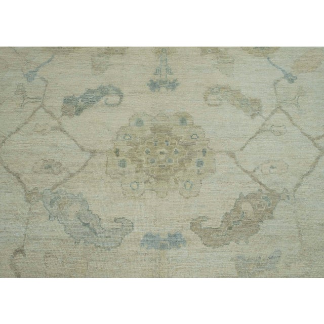 Turkish Oushak Rug 9' x 12'6" #18692 For Sale In Houston - Image 6 of 8