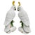 Late 20th Century Late 20th Century Vista Alegre Porcelain Cockatoo Parrot Figurines - A Pair For Sale - Image 5 of 8
