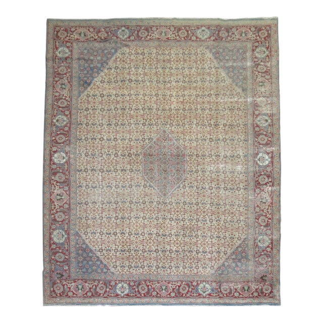 An early 20th Century room size Persian Tabriz .Professionally Cleaned and able to endure heavy traffic if necessary. The...