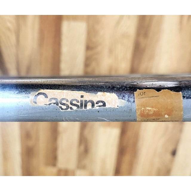 Pair Vintage Mid-Century Modern Chrome & Marble Coffee Tables by Michael McCarthy for Cassina For Sale - Image 15 of 17