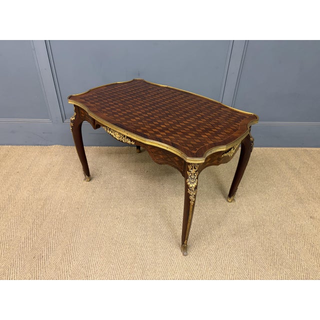French Parquetry Coffee Table, 1910 For Sale - Image 3 of 14