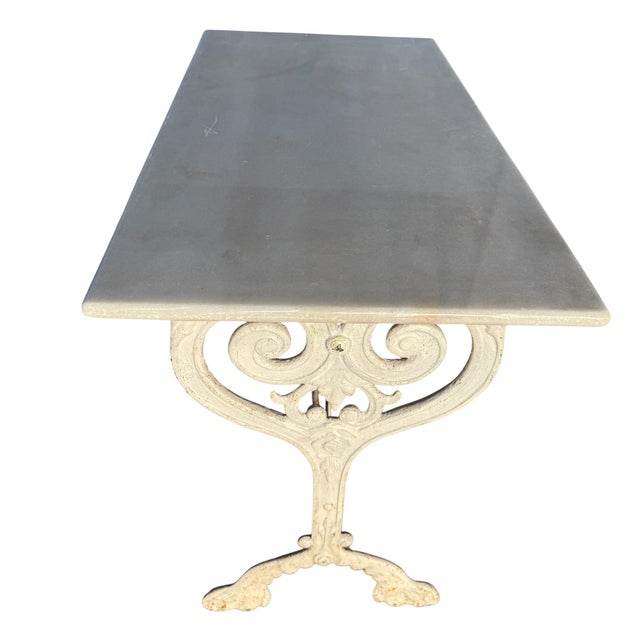 Antique French Cast Iron and Marble Bistro Table, 1900s For Sale - Image 16 of 18