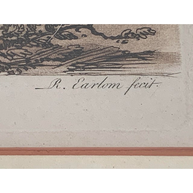 Paper 1775 Richard Earlom After Claude Lorrain “Liber Veritatis” No. 87 Engraving For Sale - Image 7 of 11