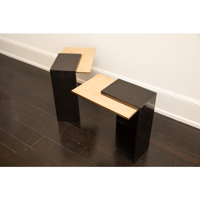 Christian Liaigre Attributed to Eric Schmitt Corner Tables For Sale - Image 4 of 5