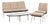 Three-Seater Sofa and Lounge Chair with Hocker by Hans Mitzlaff, Set of 3 For Sale