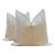 Beacon Hill Sand Velvet Pillows - APair For Sale