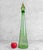 - Original Empoli Art Glass Genie Bottle - Hand Blown Green Glass with Optic Motif Hull - Monumental Sized – 24″ Tall -...