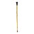 Vintage Chinese Lady Figures Engraved Motif Bone Color Resin Inset Walking Stick For Sale
