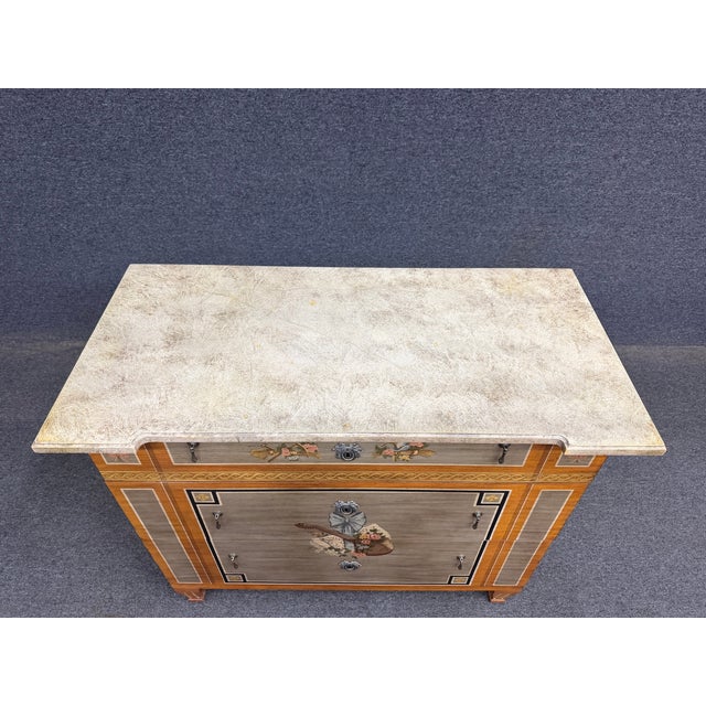 Drexel Heritage Et Cetera Paint Decorated Neoclassical Chest For Sale - Image 12 of 16