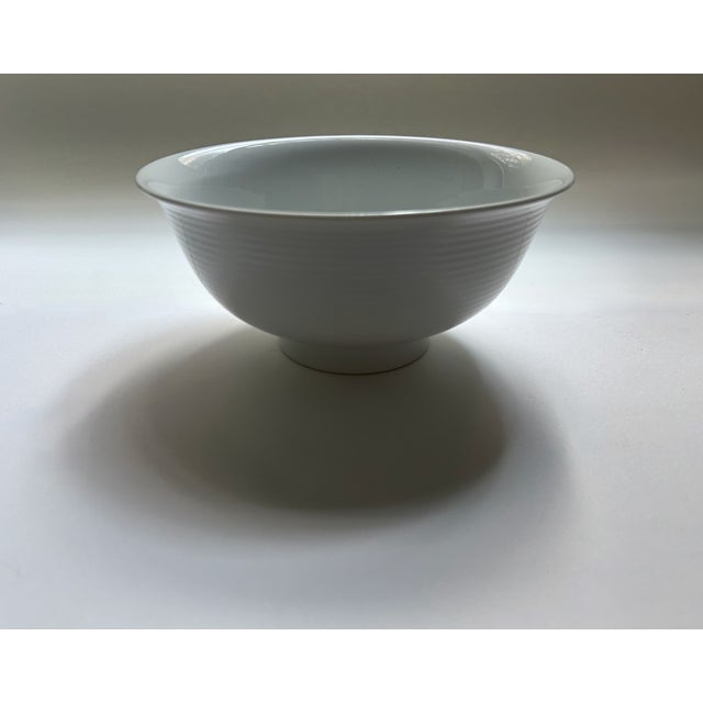 Dansk Designs Late 20th Century Dansk Winter White Tapestries Porcelain Serving Bowl For Sale - Image 4 of 16