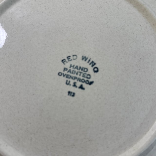 1950s Mid-Century Modern Red Wing Random Harvest Plates - Set of 11 For Sale - Image 11 of 12