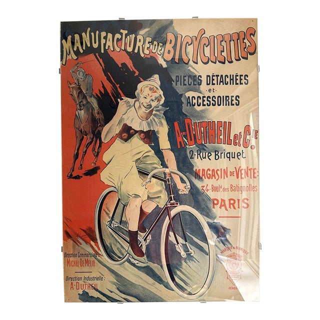 Manufacture De Bicyclettes A. Dutheil Et Cie Poster For Sale