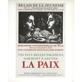 Picasso Lithograph 61 Relais De Jeunesse 1959 For Sale