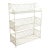 Vintage Iron 3-Tier Shelving Unit or Display Rack For Sale