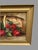 Victorian Antique Victorian Still Life Oil Painting on Canvas Basket of Roses With Bees For Sale - Image 3 of 8