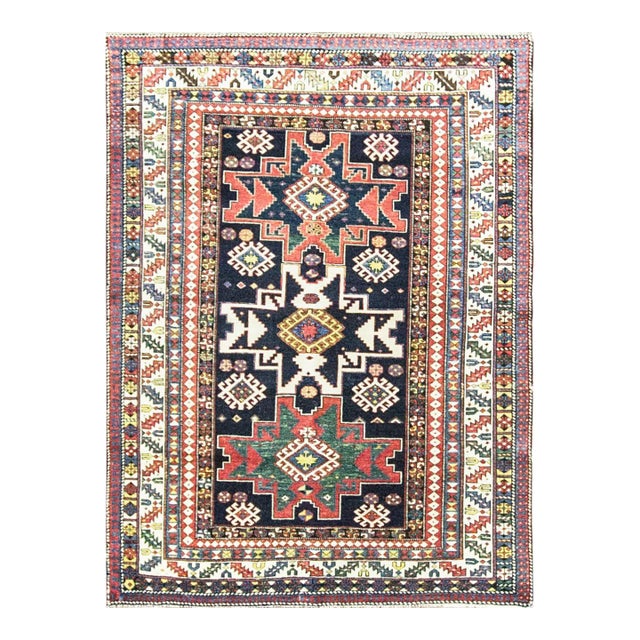 Antique Caucasian Kazak Rug For Sale