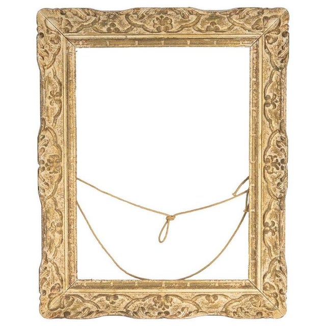 1950s Montparnasse Carved Wood Picture Frame, 1950 For Sale - Image 5 of 5