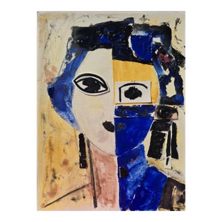 Original Oil Painting 'Portrait of a Woman' by Diane Grant, Unframed For Sale