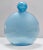 Postmodern Round Cyan Murano Glass Bottle by Alfredo Barbini, Italy, 1980s For Sale - Image 4 of 13
