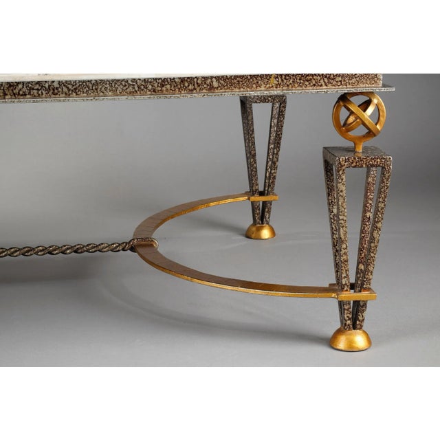 Coffee Table in the style of Gilbert Poillerat For Sale - Image 17 of 18