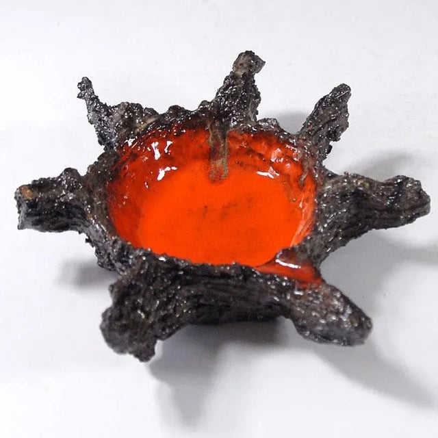 Ceramic Brutalist Ceramic Dish, Belgium, 1970s For Sale - Image 7 of 10