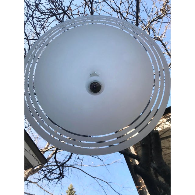 1960s Vintage Mushroom Dome Pendant For Sale - Image 4 of 8