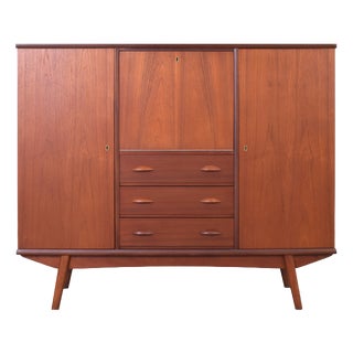 Mid-Century Danish Teak Highboard, 1960s For Sale