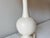 White 1960s Italian Pottery Floral Embossed Lamp For Sale - Image 8 of 11