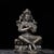 This is a finely cast vintage silver-plated bronze statue of Vajradhara, the primordial Buddha and central deity in...