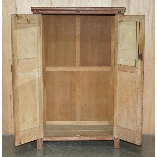Large Oak Wardrobe from Tudor Furniture, England, 1930s For Sale - Image 13 of 16