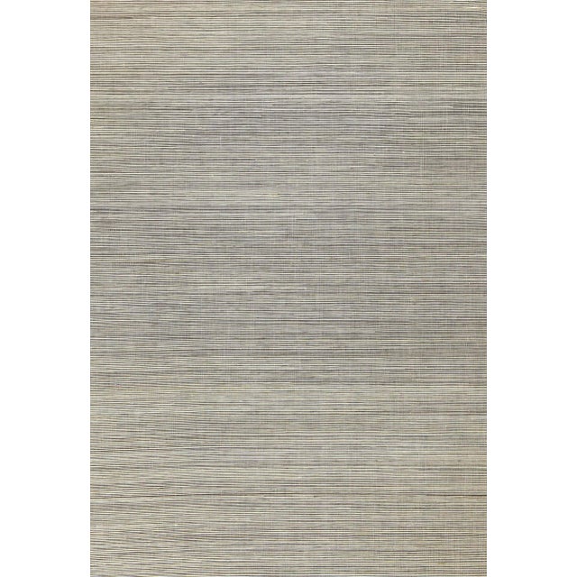 Schumacher X Celerie Kemble Haiku Sisal Wallpaper in Taupe For Sale