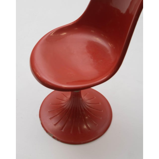 Red Tulip Dining Set, 1960s, Set of 5 For Sale - Image 8 of 11