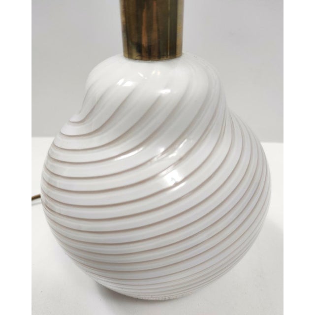 1980s Murano Glass Table Lamp by Lino Tagliapietra for Paf Studio, 1980s For Sale - Image 5 of 10