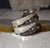 Metal Vintage Mod Style Wide Sterling Silver Cuff Bracelet For Sale - Image 7 of 17