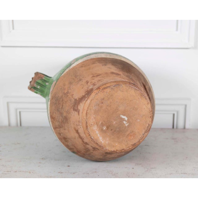 Ceramic French 19th Century Green-Glaze Confit Pot For Sale - Image 7 of 7