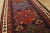 1900 - 1909 1900s Blue Navy Tribal Geometric Antique Caucasian Kazak Talish Runner Rug For Sale - Image 5 of 12