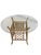Mid 20th Century Rattan Latticed Dining Set With Glass Top Table For Sale - Image 15 of 16