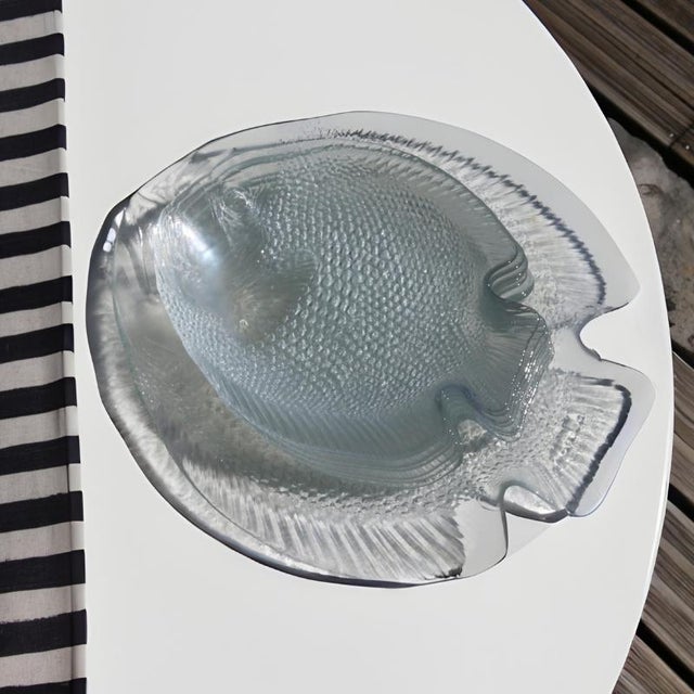 Vintage Fish Service from Arcoroc, France, 1970s, Set of 9 For Sale - Image 4 of 9