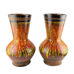 Vases from Faïencerie de Saint Clément, 1960s, Set of 2