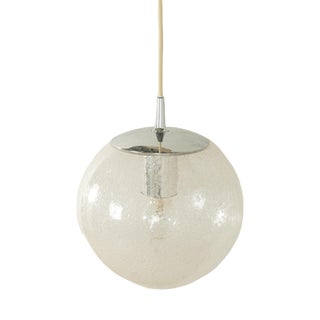 Glass Globe Ceiling Lamp from Peill & Putzler, 1950s For Sale