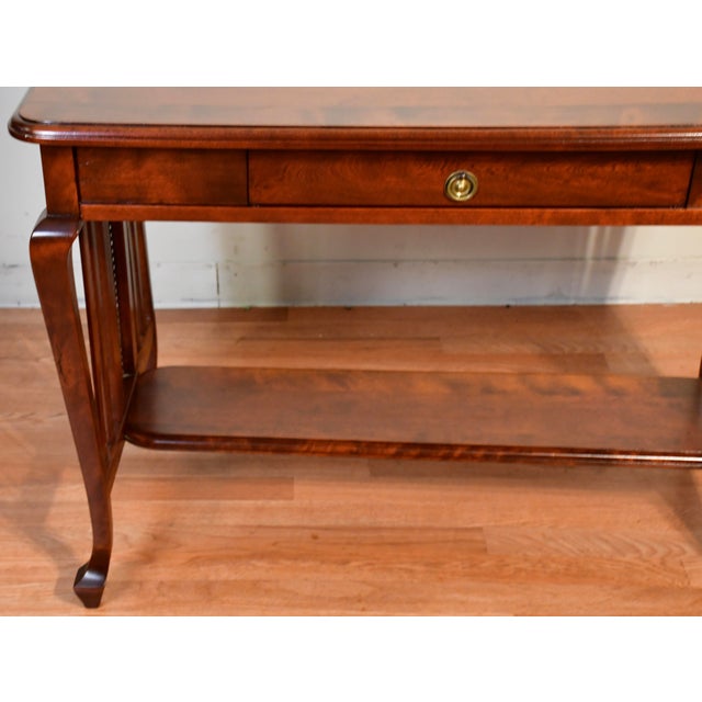 1930s 1930s English Regency Mahogany Office Desk / Writing Desk For Sale - Image 5 of 13