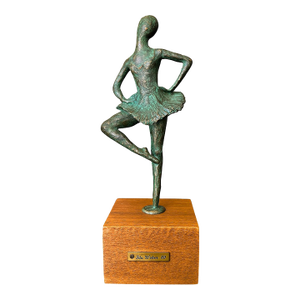 1960s Mid Century Rare Bronze Ballerina Statue