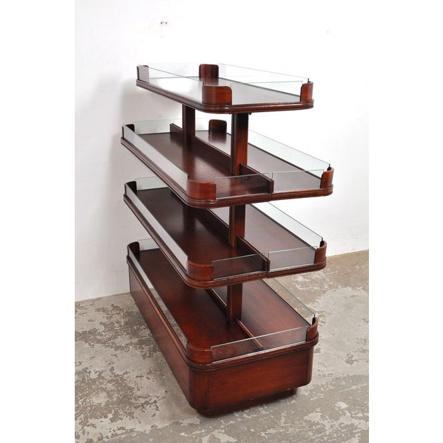 1950s Vintage Mahogany Shelf, 1950s For Sale - Image 5 of 12
