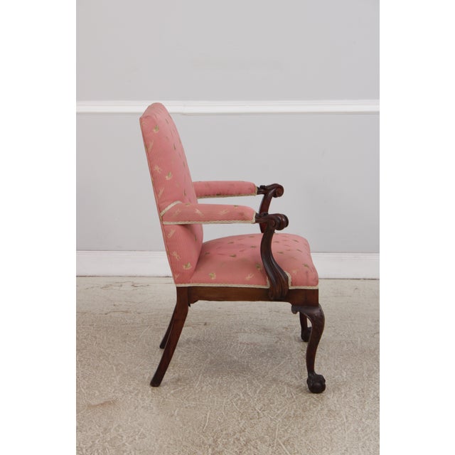 Georgian Chippendale Style Mahogany Arm Chair For Sale - Image 4 of 16