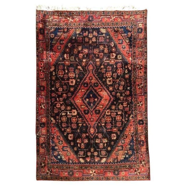 Antique Hand-Knotted Turkish Rug, Wool Floral Design, 1940 For Sale - Image 10 of 16