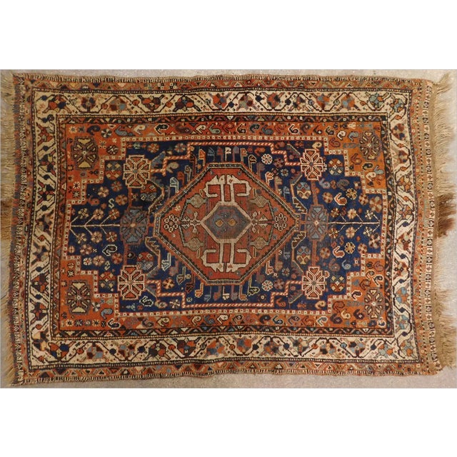 1920s Vintage Hand Knotted Persian Rug - 5'x 3'7" For Sale - Image 13 of 13