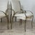 1970s Vintage Italian Gold Metal Dining Chairs, 1970s, Set of 4 For Sale - Image 5 of 10