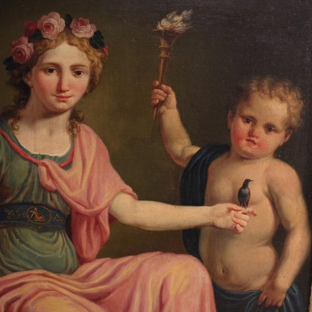 After Giuliano Traballesi, Aurora Triumphing Over Night, 1780, Oil Painting on Canvas For Sale - Image 6 of 16