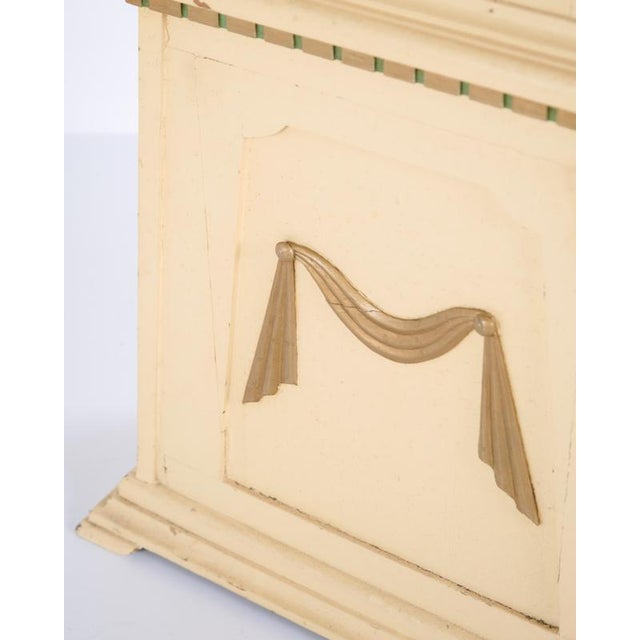 Cream White Painted Frøken Clock with Decorative Details, Bornholm, 1790s For Sale - Image 8 of 15