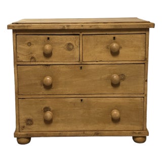 Antique English Pine Chest of Drawers For Sale